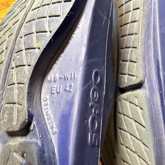 OOFOS OOahh Recovery Sandals Slides Navy blue Mens Size 9